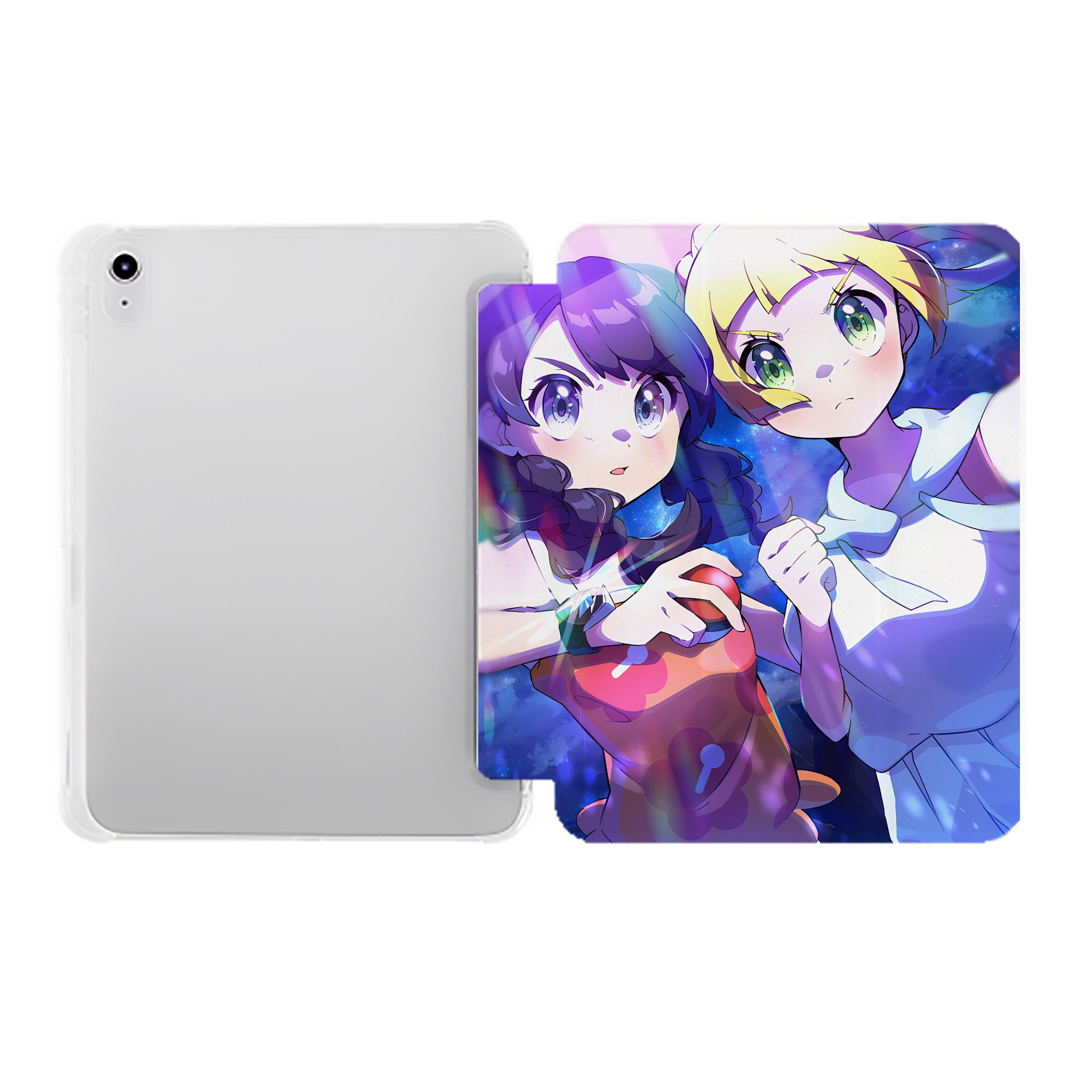（画像用） ポケットモンスター Pokémon IPad ケース ペン収納付き 三つ折りスタンド PUレザー×シリコン 対応機種9.5/10.5/10.9インチ